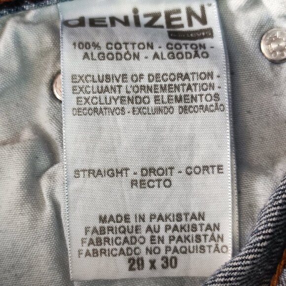 Denizen from Levi's jeans 281 straight fit washed denim blue men's size 29X30 - Picture 7 of 14